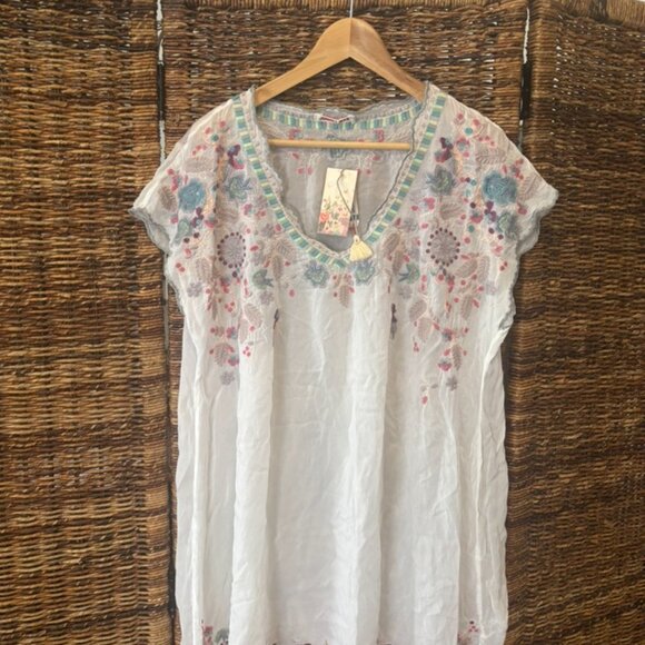 Johnny Was Hayden Tunic In White size XL - Picture 5 of 9